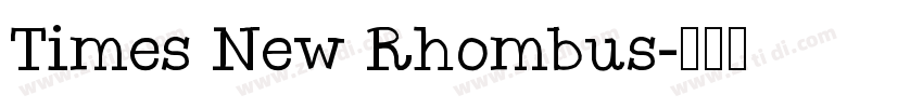 Times New Rhombus字体转换